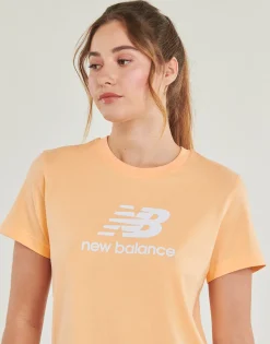 T-shirts & Polos^New Balance - LOGO JERSEY TEE Corail