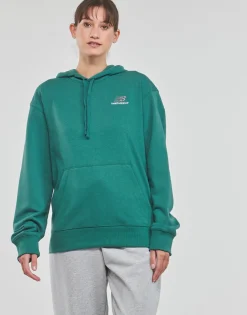 Sweats & Polaires^New Balance - UNI-SSENTIALS FRENCH TERRY HOODIE Vert