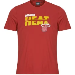 T-shirts & Polos^New-Era - NBA ESSENTIALS TEE MIAMI HEAT Rouge