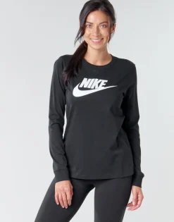 T-shirts & Polos^Nike - W NSW TEE ESSNTL LS ICON FTR Noir