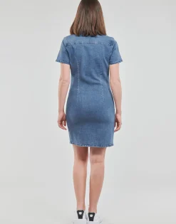 Robes^Noisy May - NMJOY  S/S DRESS MB NOOS BleuMedium