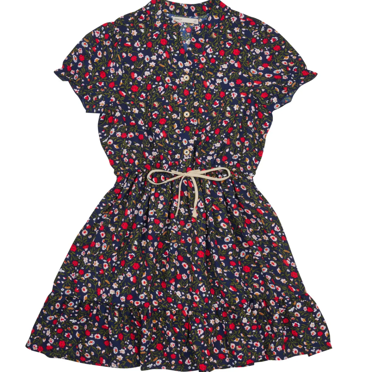 Robes^Only - KOGLUNA MONIQUE STRING TIE S/S DRESS PTM Multicolore