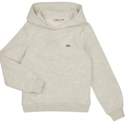 Sweats & Polaires^Only - KOGNOOMI L/S LOGO HOOD SWT NOOS Beige