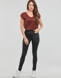 Jeans^Only - ONLANNE K MID WAIST COATED PNT Noir