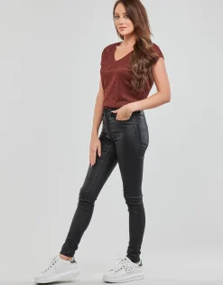 Jeans^Only - ONLANNE K MID WAIST COATED PNT Noir