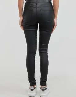 Jeans^Only - ONLANNE K MID WAIST COATED PNT Noir