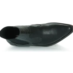 Bottines / Boots^Only - ONLBRONCO-2 SHORT PU COWBOY BOOT Noir