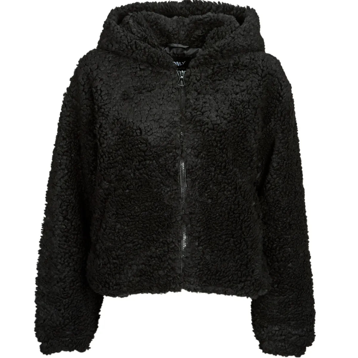 Vestes^Only - ONLELLIE SHERPA HOODED JACKET CC OTW Noir