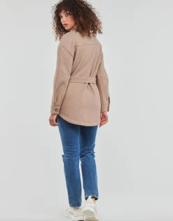 Manteaux^Only - ONLEMMA FREJA SHACKET OTW Marron