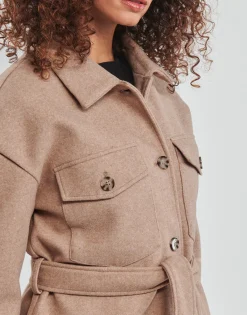 Manteaux^Only - ONLEMMA FREJA SHACKET OTW Marron