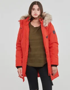 Manteaux^Only - ONLIRIS FUR WINTER PARKA CC OTW Rouge