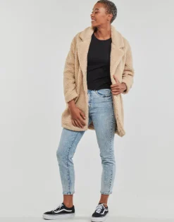 Manteaux^Only - ONLNEWAURELIA SHERPA COAT CC OTW Beige