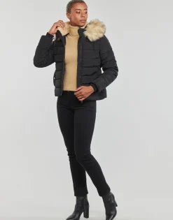 Manteaux^Only - ONLNEWCAMILLA FUR HOOD JACKET CC OTW Noir