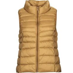 Manteaux^Only - ONLNEWCLAIRE QUILTED WAISTCOAT OTW MArron