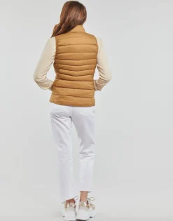 Manteaux^Only - ONLNEWCLAIRE QUILTED WAISTCOAT OTW MArron