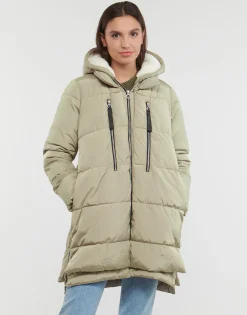 Manteaux^Only - ONLNEWNORA LONG PUFFER COAT CC OTW Beige