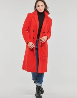 Manteaux^Only - ONLPIPER  COAT CC OTW Rouge