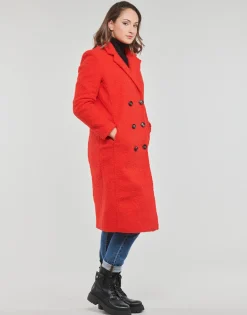 Manteaux^Only - ONLPIPER  COAT CC OTW Rouge