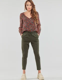Pantalons^Only - ONLPOPTRASH LIFE EASY COL PANT PNT NOOS Kaki