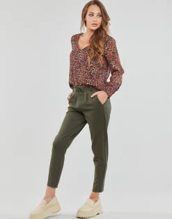 Pantalons^Only - ONLPOPTRASH LIFE EASY COL PANT PNT NOOS Kaki