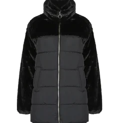 Manteaux^Only - ONLWANJA FUR PUFFER MIX COAT CC OTW Noir