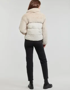 Manteaux^Only - ONLWANJA FUR PUFFER MIX JACKET CC OTW Beige