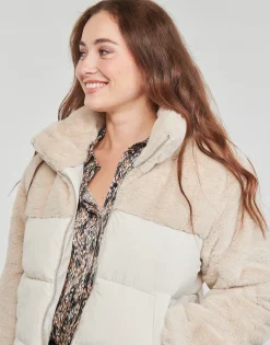 Manteaux^Only - ONLWANJA FUR PUFFER MIX JACKET CC OTW Beige