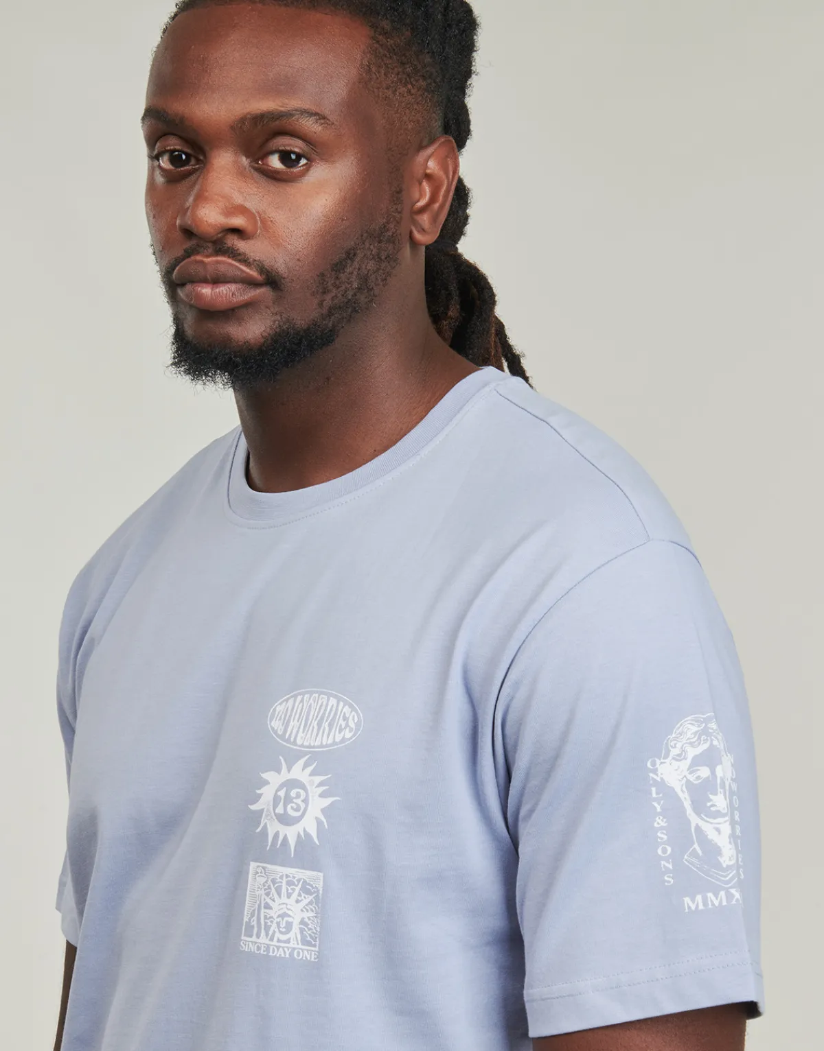 T-shirts & Polos^Only & Sons - ONSMIKKA Bleu