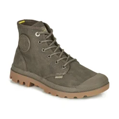 Baskets Mode^Palladium - PAMPA CANVAS Marron