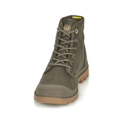 Baskets Mode^Palladium - PAMPA CANVAS Marron