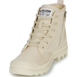 Baskets Mode^Palladium - PAMPA HI ZIP ORGANIC Beige
