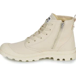 Baskets Mode^Palladium - PAMPA HI ZIP ORGANIC Beige