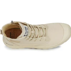 Baskets Mode^Palladium - PAMPA HI ZIP ORGANIC Beige