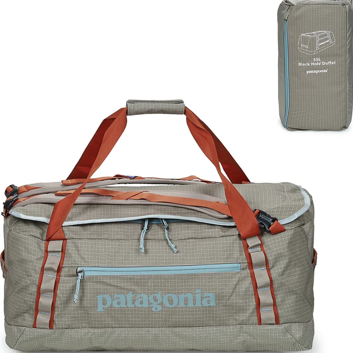Sacs De Voyage^Patagonia - BLACK HOLE DUFFEL 55L Gris