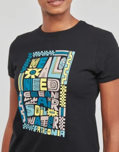 T-shirts & Polos^Patagonia - W'S WE ALL NEED RINGER RESPONSIBILI-TEE Noir