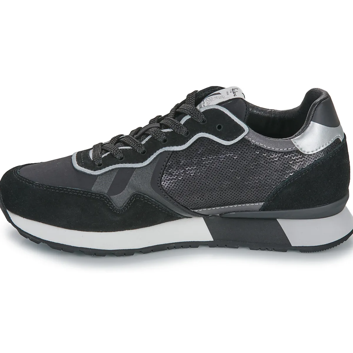 Baskets Mode^Pepe jeans - BRIT SEQUINS W Noir