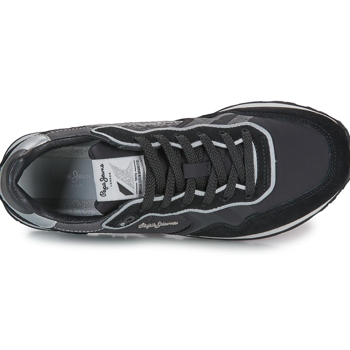 Baskets Mode^Pepe jeans - BRIT SEQUINS W Noir