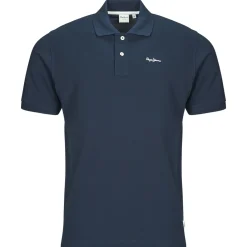 T-shirts & Polos^Pepe jeans - ESSENTIAL POLO CONTRAST LOGO Marine