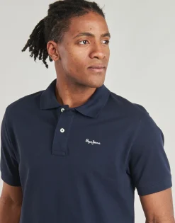 T-shirts & Polos^Pepe jeans - ESSENTIAL POLO CONTRAST LOGO Marine