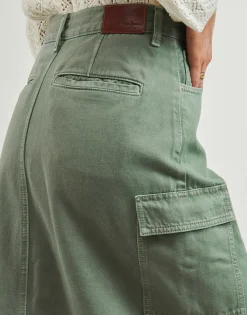 Jupes^Pepe jeans - MAXI SKIRT HW CLR Kaki
