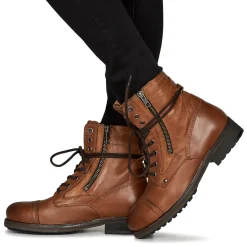 Bottines / Boots^Pepe jeans - MELTING COMBAT W Marron