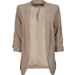Vestes^Pieces - PCBOSS 3/4 PRINTED BLAZER Marron