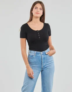 T-shirts & Polos^Pieces - PCKITTE SS TOP Noir