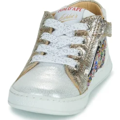 Baskets Mode^Pom d'Api - MOUSSE ZIP TOP SILVER