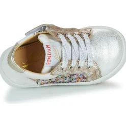Baskets Mode^Pom d'Api - MOUSSE ZIP TOP SILVER