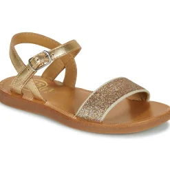 Sandales Et Nu-pieds^Pom d'Api - PLAGETTE BUCKLE TAO IVORY-GOLD