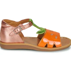 Sandales Et Nu-pieds^Pom d'Api - POPPY AGRUME Orange-TerraCota