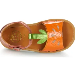 Sandales Et Nu-pieds^Pom d'Api - POPPY AGRUME Orange-TerraCota