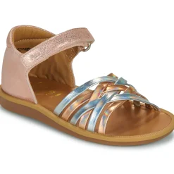 Sandales Et Nu-pieds^Pom d'Api - POPPY LUX NUDE-MULTIMETAL