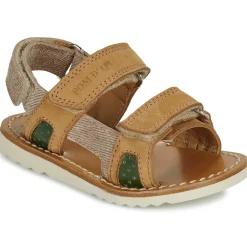 Sandales Et Nu-pieds^Pom d'Api - WAFF TREK CAMEL-VANILLA